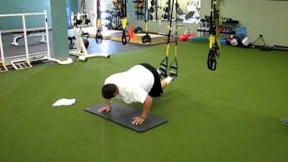 TRX Atomic Push ups with Rotations