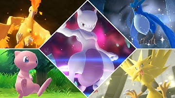 All Legendary Pokémon in Pokemon Let