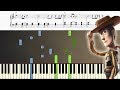 Toy Story - You've Got A Friend In Me - Piano Tutorial + SHEETS