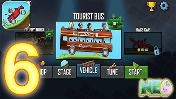 Hill Climb Racing: Gameplay Walkthrough Part 6 - Tourist Bus (iOS, Android)