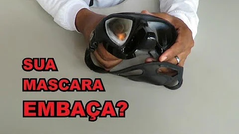 Como não embaçar a máscara de mergulho?