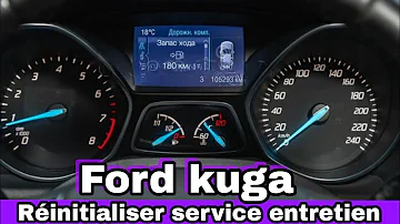 Comment enlever le message vidange sur Ford Kuga ?