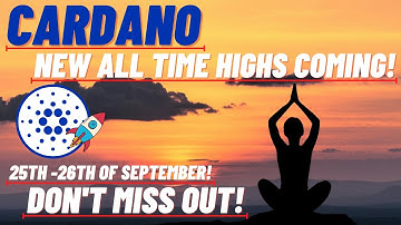 Cardano ADA, New All Time Highs Coming! 