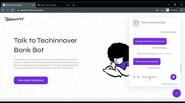 Techinnover AI Chatbot Solution - Escalating to Human Agent