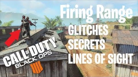 Firing Range Glitches, Secrets, and Lines of Sight!! - Black Ops 4