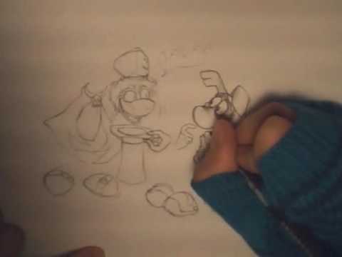 Rayman and Jano - in the process of creation