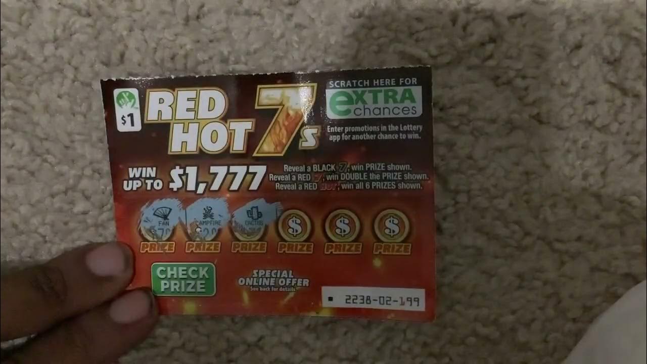 Brand New 1 Dollars Red Hot 7S Win Up To 1 777 Dollars From Virginia 1-dollars-lucky-7-virginia-scratch-ticket-10-5-2021-scratch