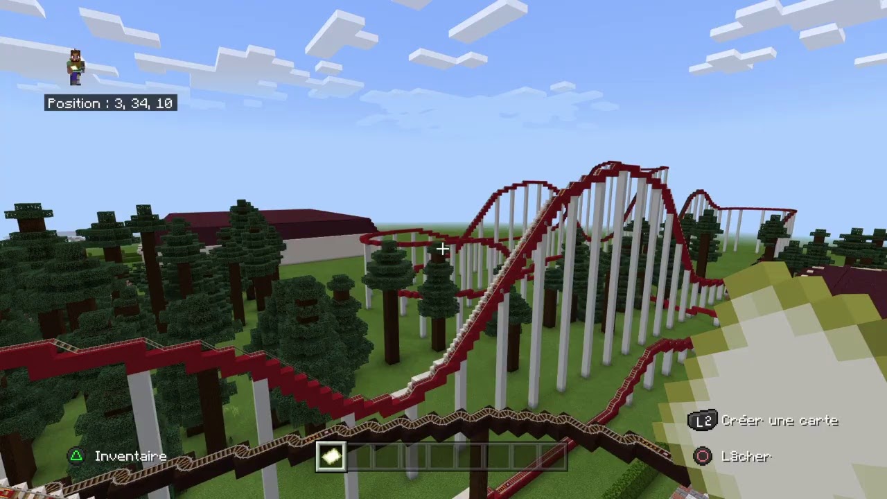 Live Minecraft Parc d'attraction (construction nouvelle attraction