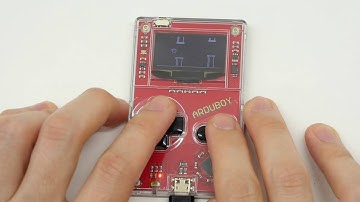 ゲームボーイ風超小型ゲーム機「Arduboy」で「FlappyBall」をプレイ
