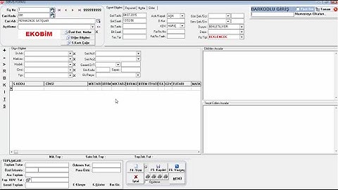 Ekobim Servis Takip Programı Demo Video 150704