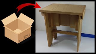 Il me fallait ABSOLUMENT cette table ! Donc je l’ai faite !construire une table démontable en carton
