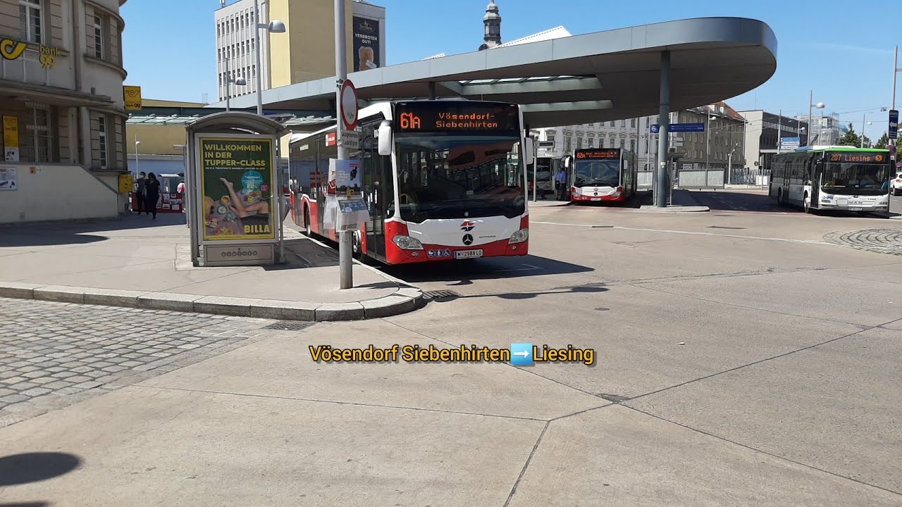 Wiener Linien Linie 61A 🚍 #001 Vösendorf Siebenhirten➡️Liesing