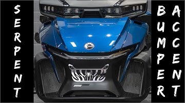 2020-2022+ BRP Can-am Spyder RT / RT Limited Chrome bumper accent: "Serpent" by WrapMySpyder.com