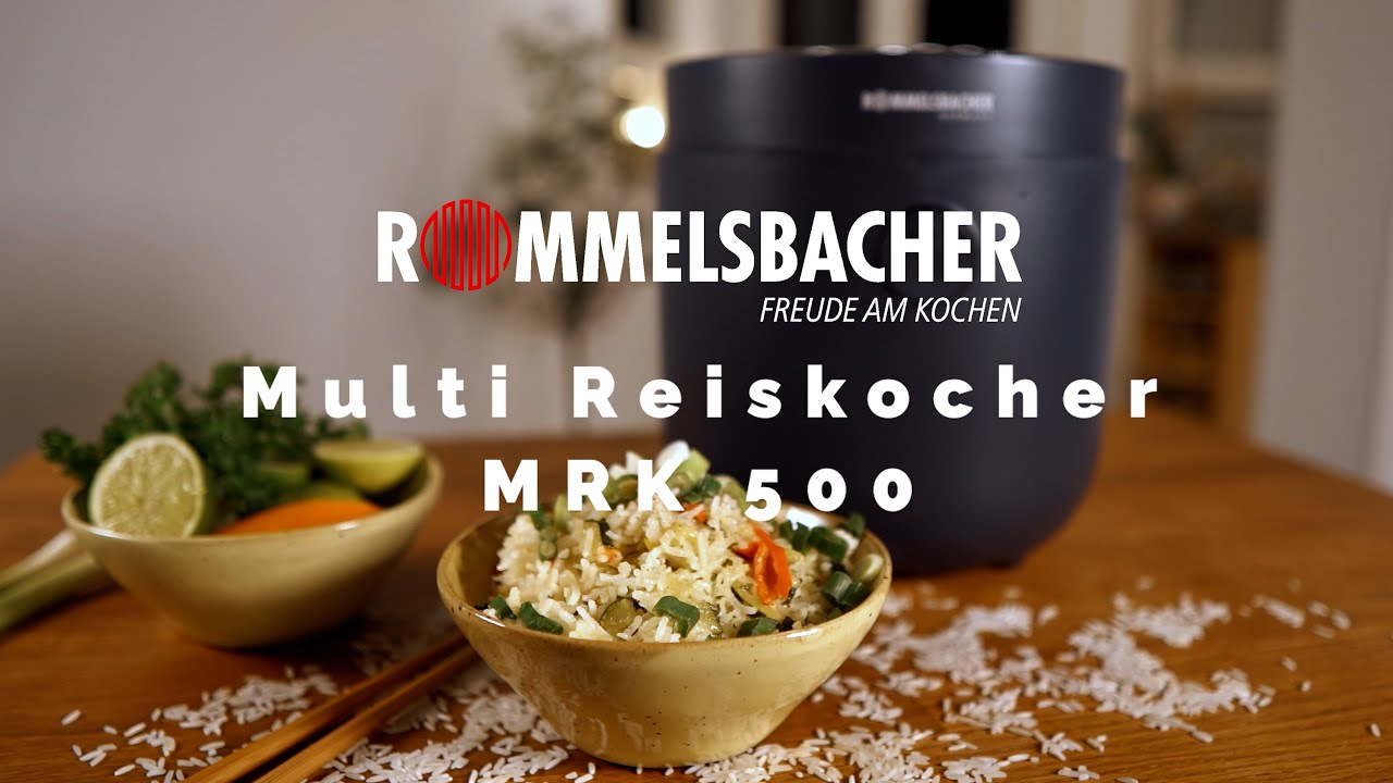 begrenzte Zeit verfügbar ROMMELSBACHER Multi Reiskocher YouTube 🧅 MRK RISA - Gemüse-Reis 🍚 500
