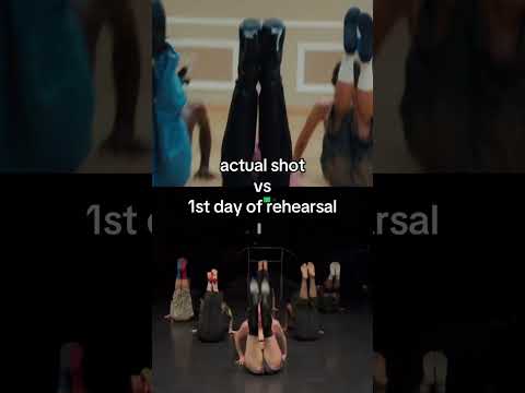 actual shot vs 1st day of rehearsal