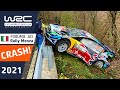 Adrien Fourmaux CRASH and ROLL OVER : WRC FORUM8 ACI Rally Monza 2021