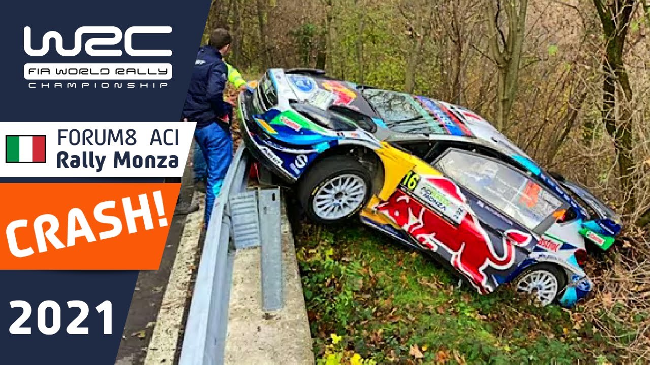 Adrien Fourmaux CRASH and ROLL OVER : WRC FORUM8 ACI Rally Monza 2021