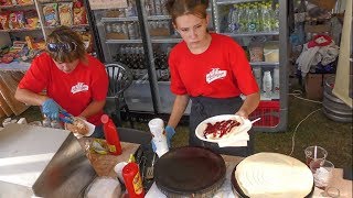 Preparing Crepes in Minsk. Street Food from Belarus screenshot 5
