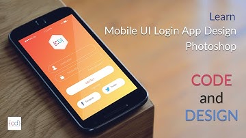 Web UI Design Tutorial : How to Deisgn an app Login page Mockup in Photoshop | Code and Design
