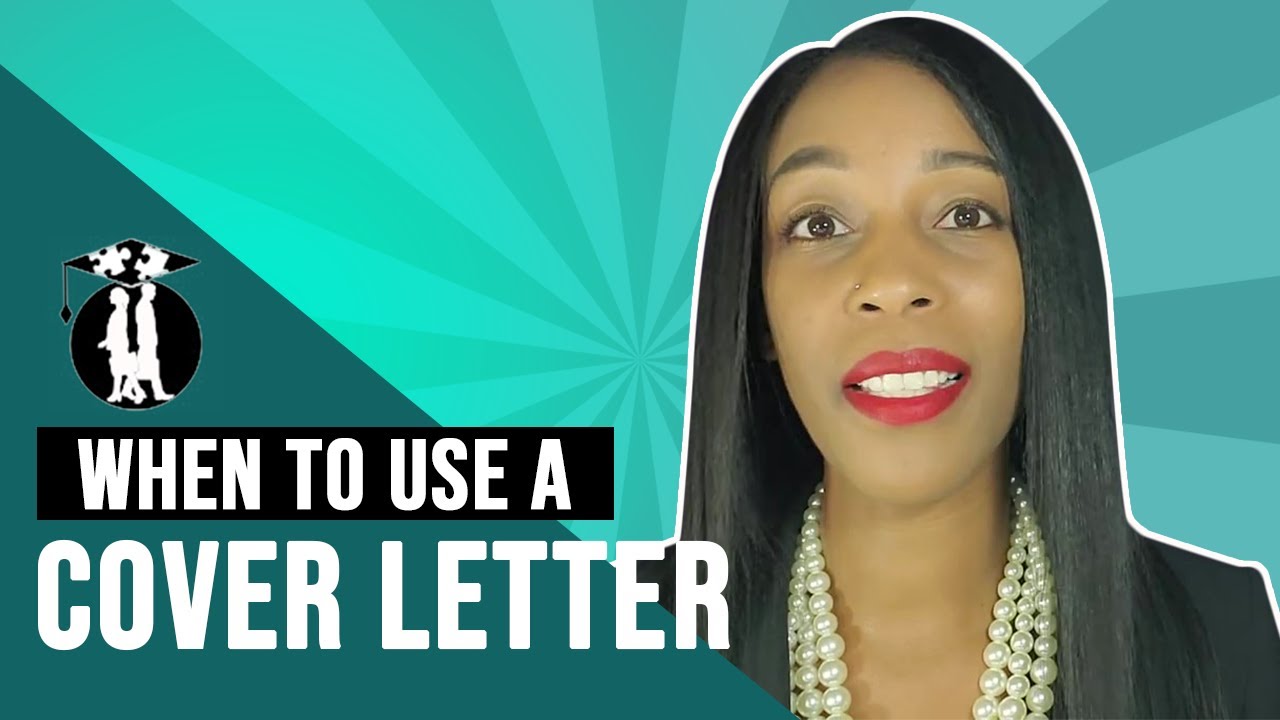 When to use a cover letter - YouTube