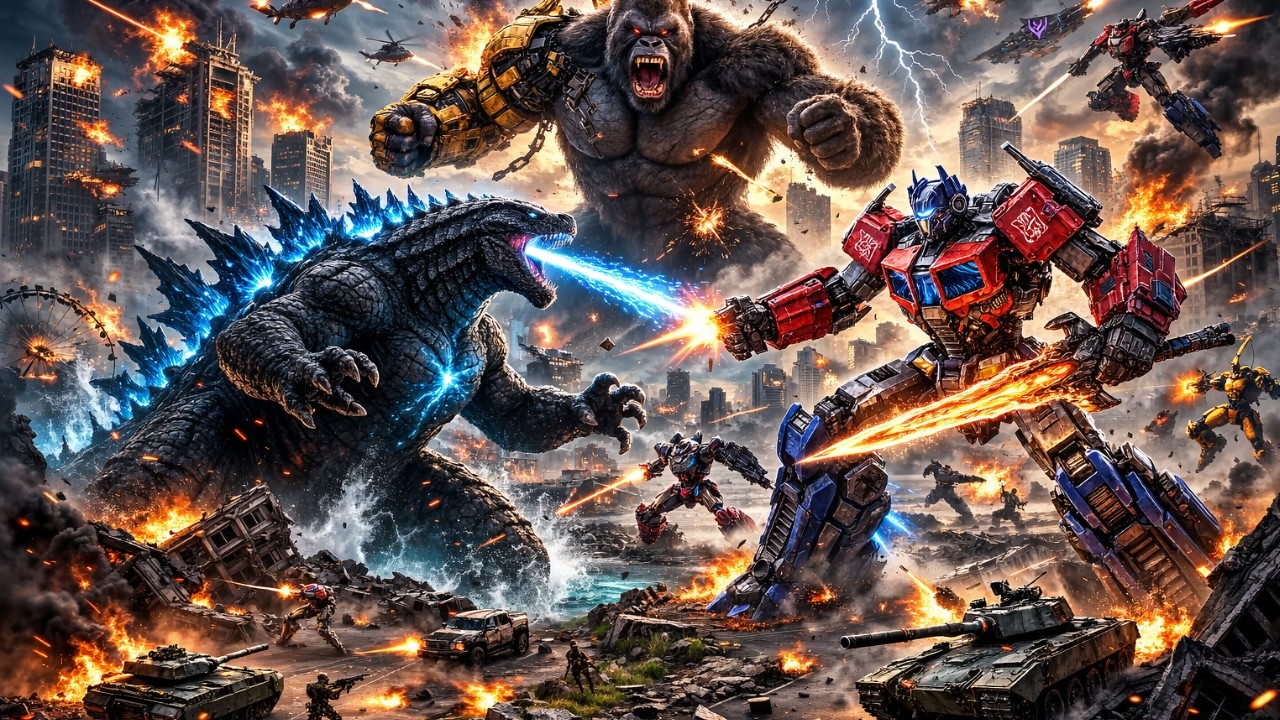 cuộc đại chiến giữa King Kong, Godzilla và Transformers