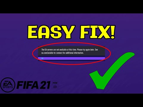 How To Connect To The EA Servers in FIFA 21 (EASY FIX!!!)