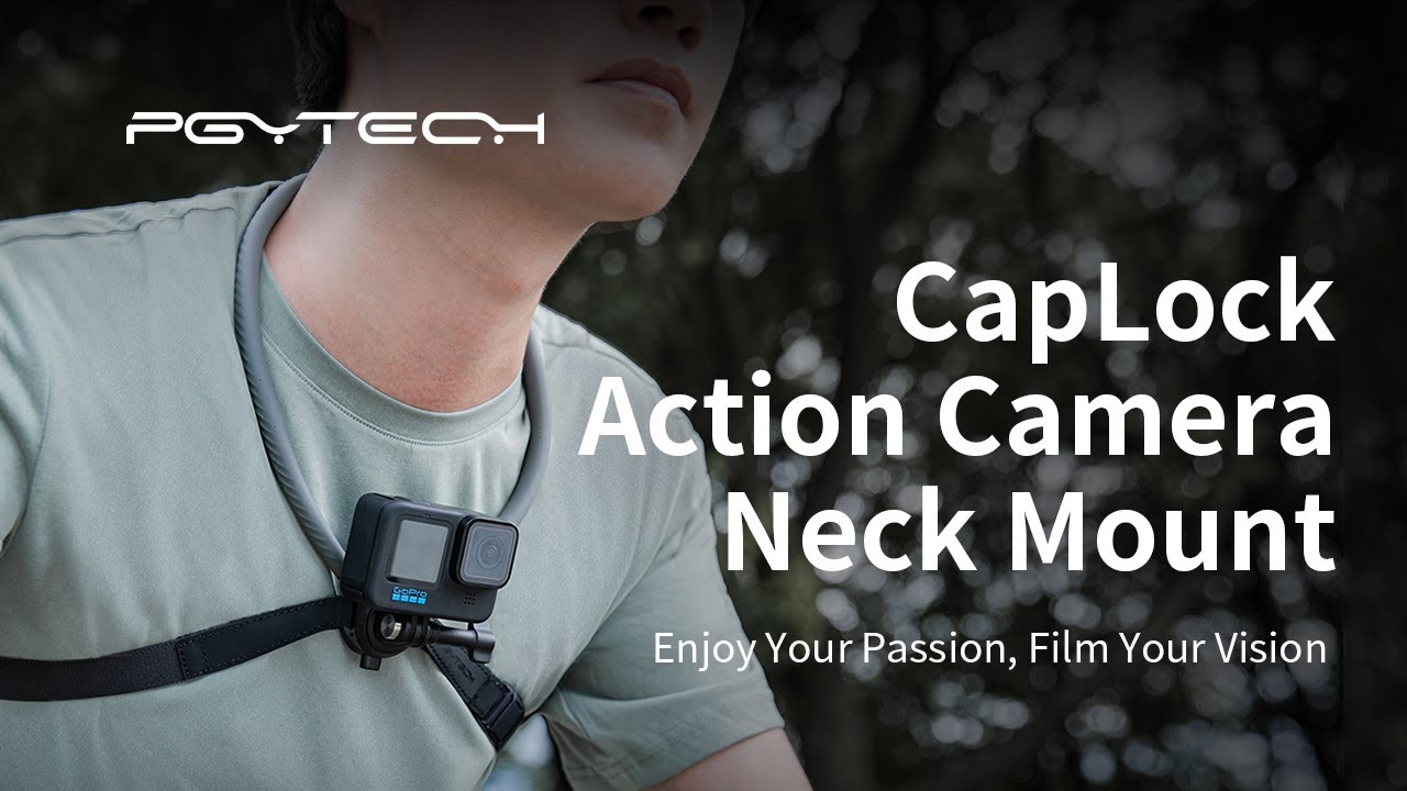 PGYTECH CapLock Action Camera Neck Mount Enjoy Your Passion, Film