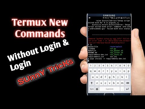 Termux new commands without login & login