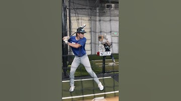 Baseball And Softball Practice in The Batting Cage #shorts #baseball #baseballpractice