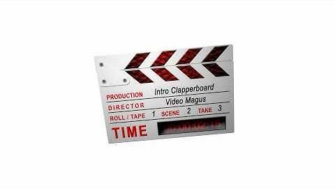 Digital Clapper - White - After Effects template