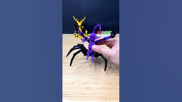 3D Printed Articulated Spider Robot #Shorts