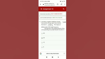 Swayam Nptel Control System 2020 Week 10 Assignment 10 Answers