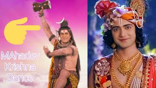 radha krishna flute music dance 🙏🚩[krishna and mahade ] #mahadev #viral  #radhekrishna