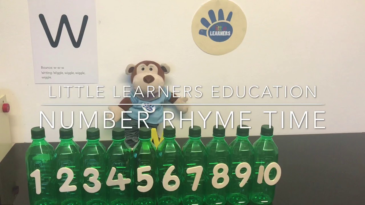 Little Learners Education Number Rhyme Time! Ten Green Bottles