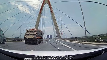 WEBVISION N93 PLUS cảnh báo lấn làn đường, va chạm sớm, tốc độ giới hạn qua cầu NHẬT TÂN