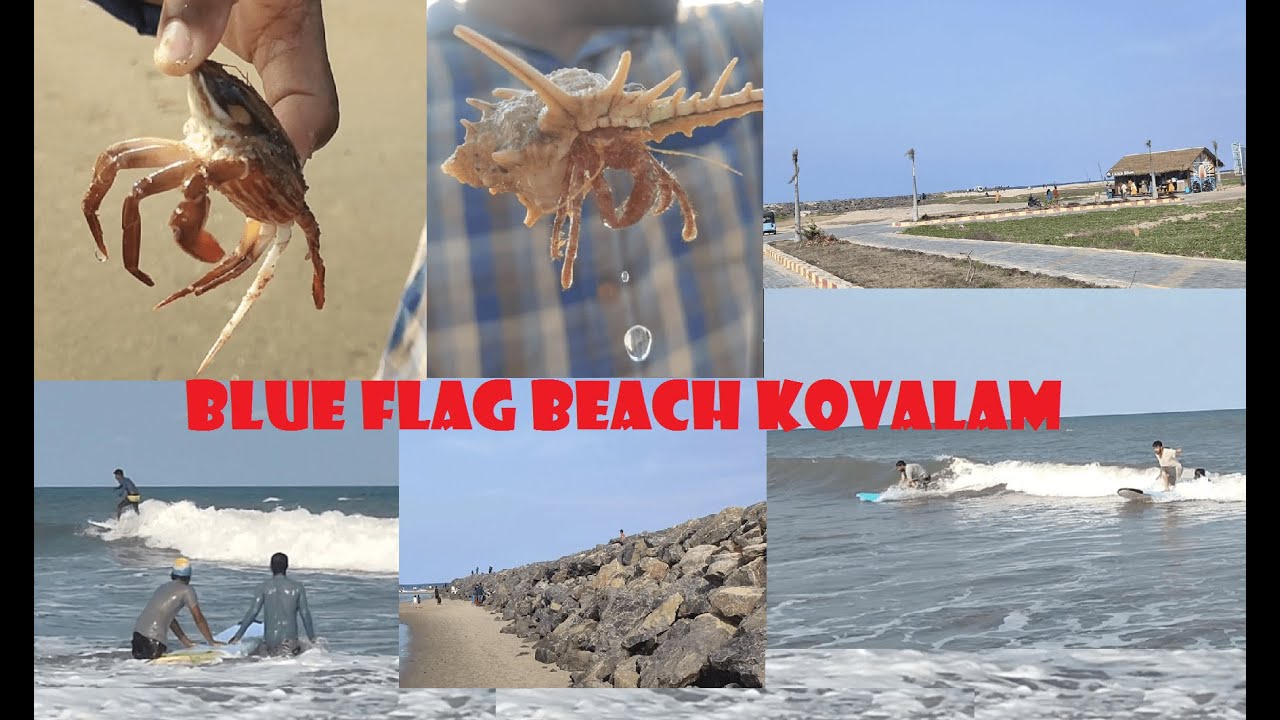 ECR BLUE FLAG BEACH KOVALAM CHENNAI YouTube