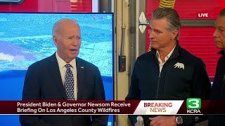 Breaking News | President Biden, Gov. Newsom receive LA County wildfire briefing