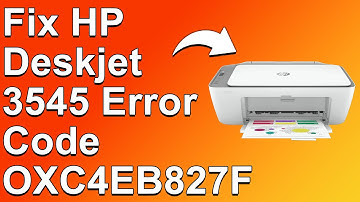 HP Deskjet 3545 Error Code OXC4EB827F (Meaning And How To Resolve The Issue)