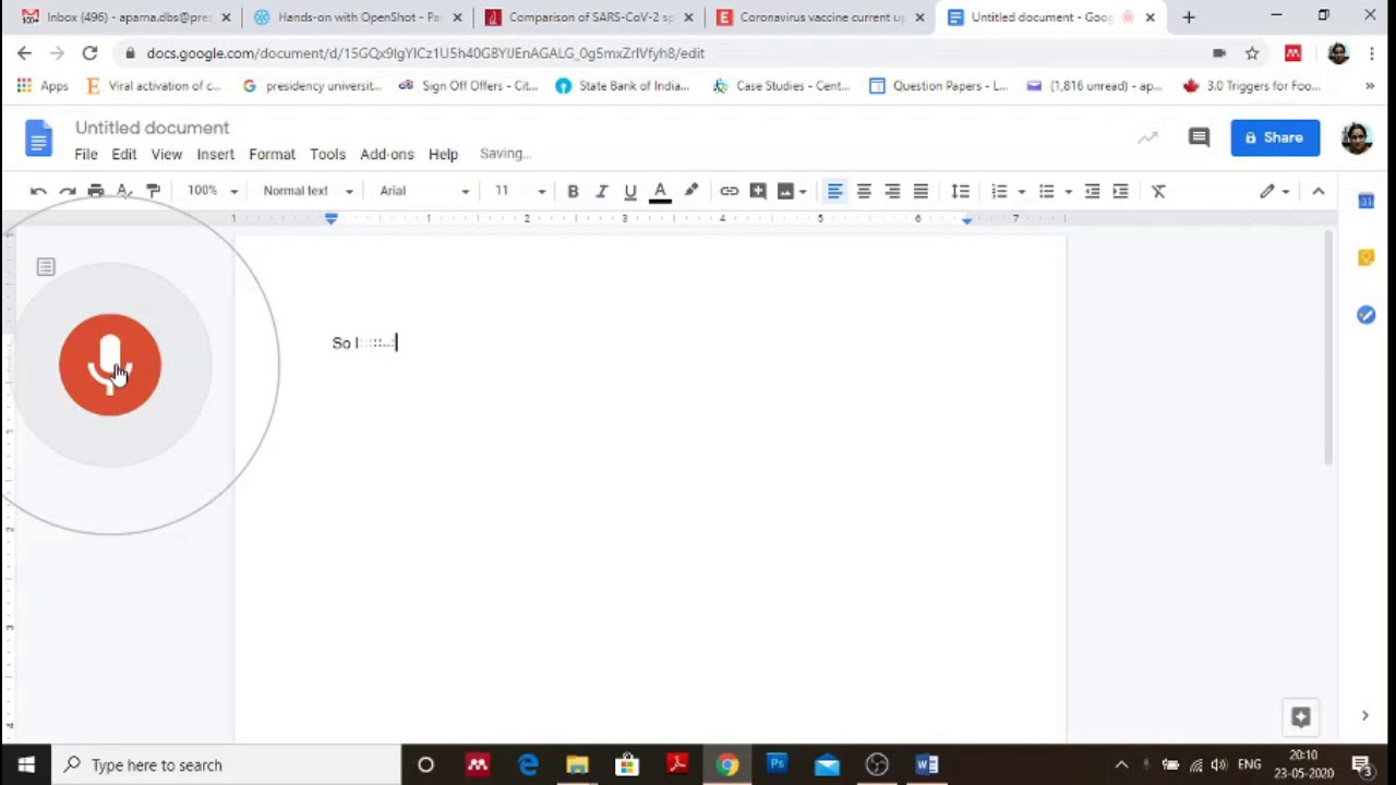 How to type using Google doc - YouTube
