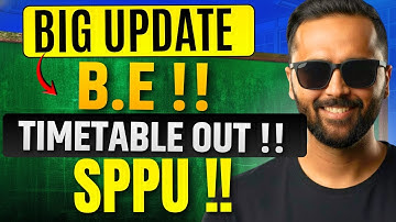 BIG UPDATE FOR SPPU 🚨 | BE Timetable OUT!! | Engineering Students | Pradeep Giri Sir