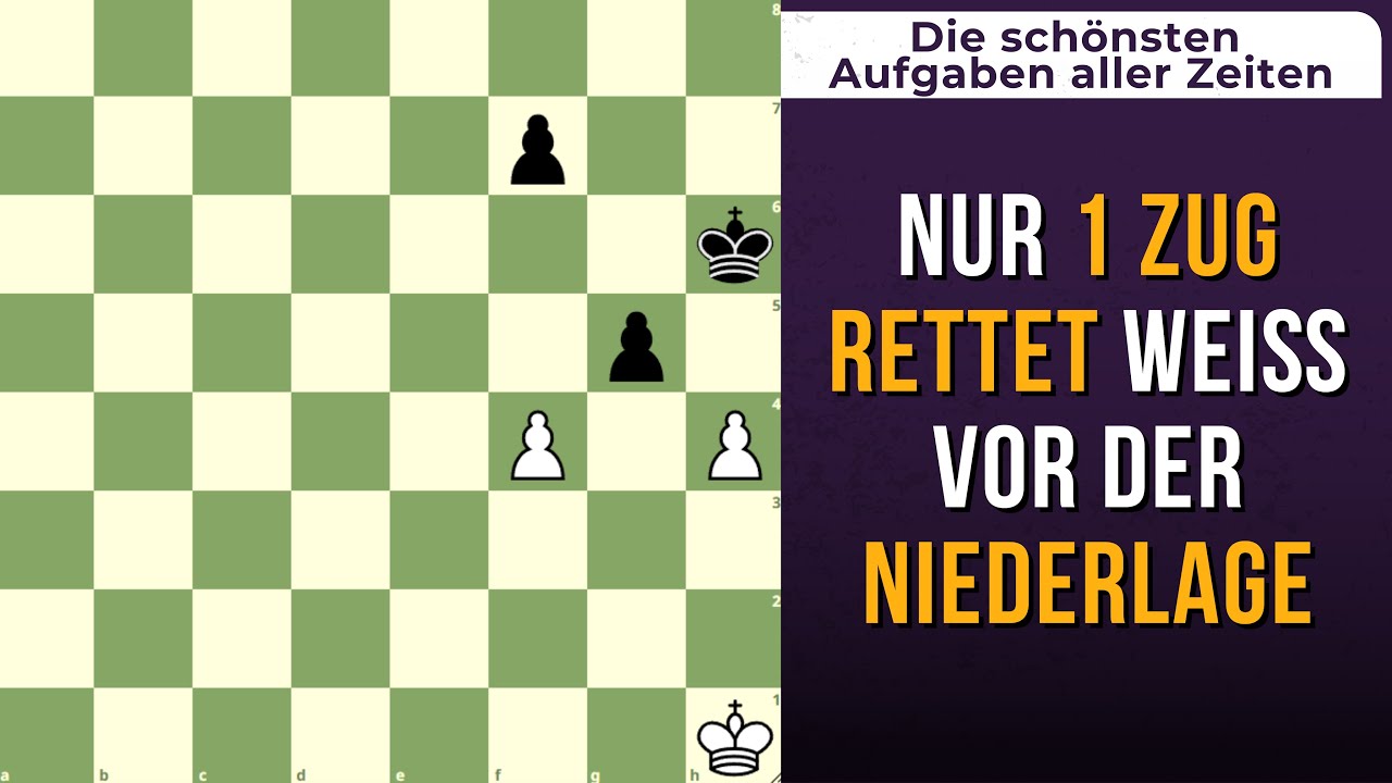 Eine Endspielidee die jeder Schachspieler kennen MUSS