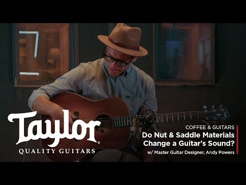 Do Nut & Saddle Materials Change a Guitar's Sound? | Coffee & Guitars w/ Andy Powers