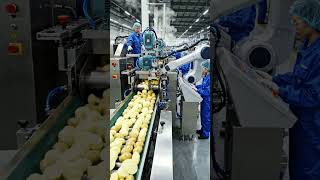 🥔🏭 How Potatoes Go From Farm To Factory In Minutes! 😲 #shorts