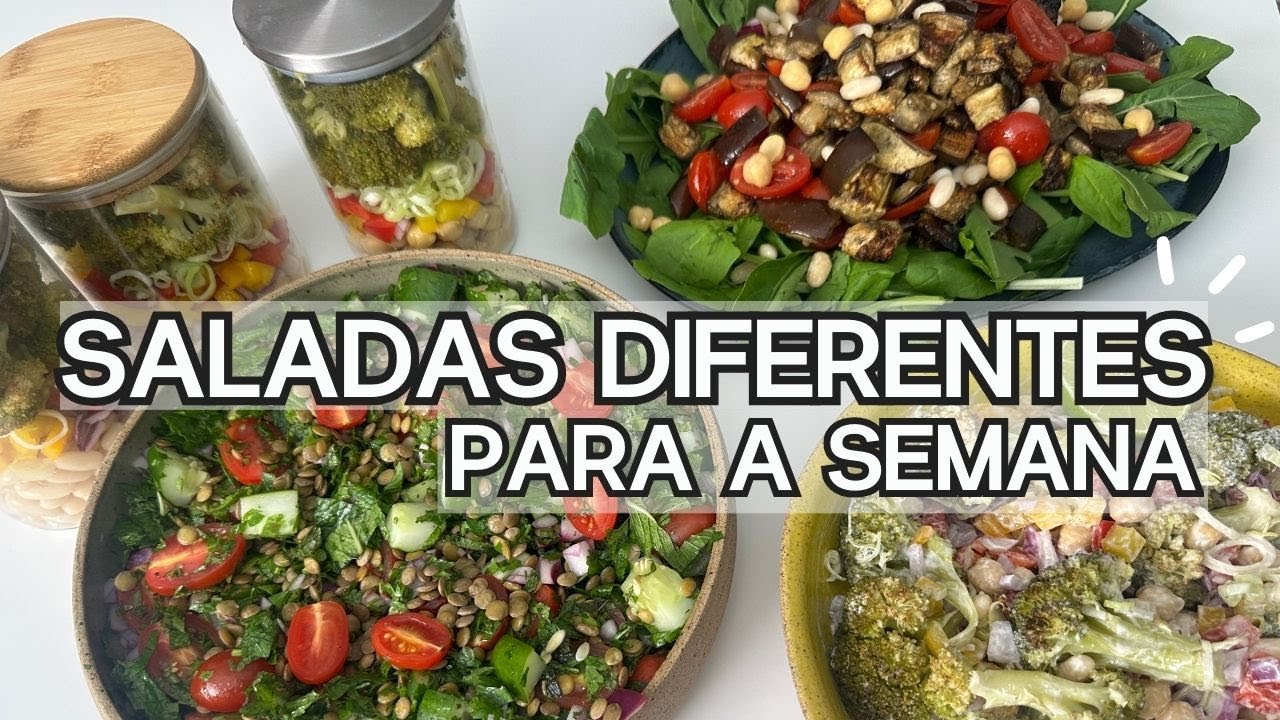 Cardápio de saladas para a semana | Diferentes e gostosas | por Mariana Talita
