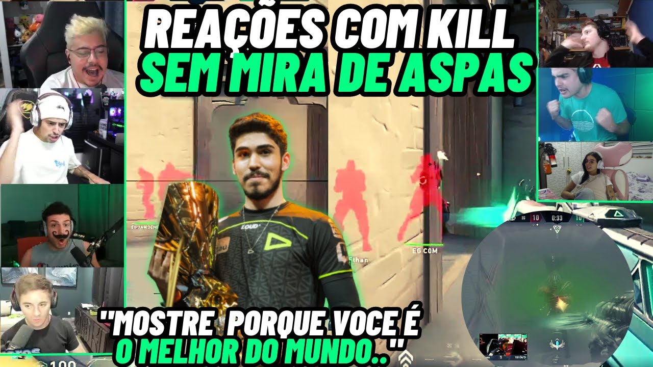 STREAMERS BRASILEIROS REAGINDO A ACE DE ASPAS INSANO NO VCT AMERICAS 