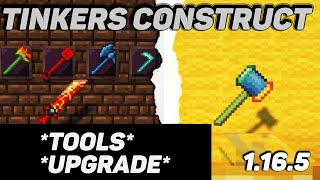 Tinkers Construct tutorial / guide 1.16.5  1.18.2 Part 4 Tools / upgrade (minecraft java edition)