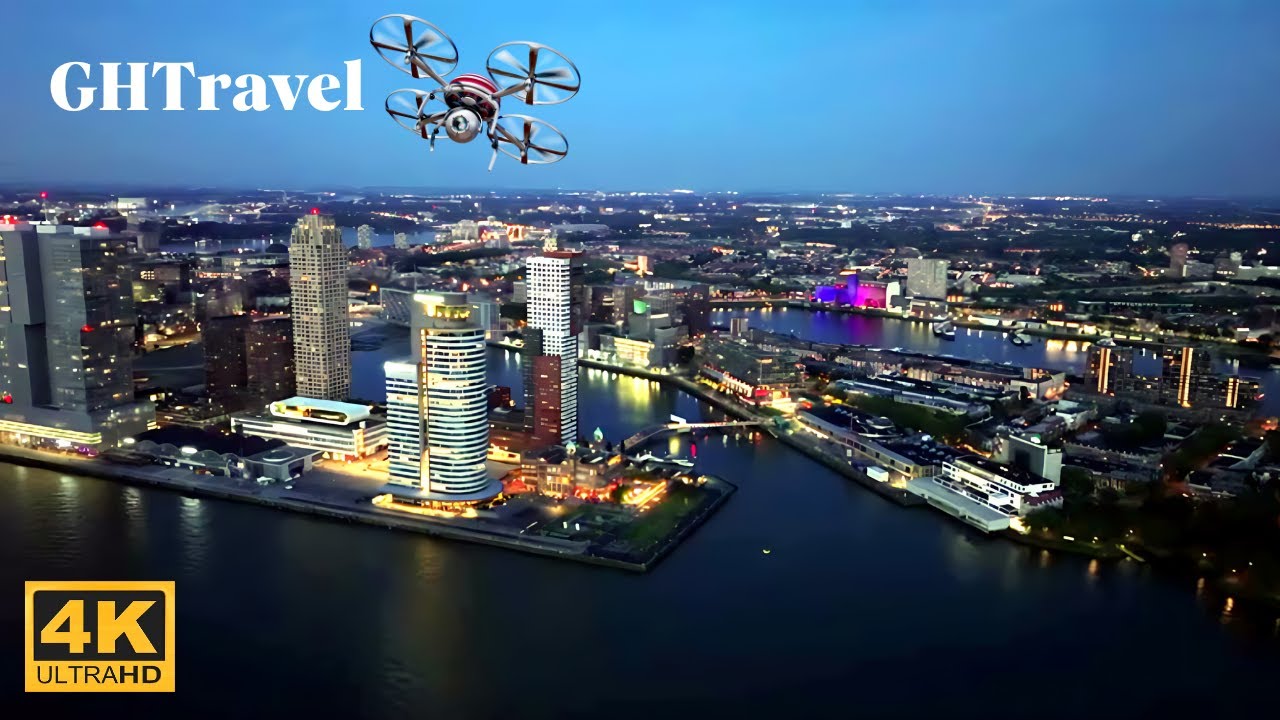 The best aerial views of Rotterdam city (Netherlands) in 4K!