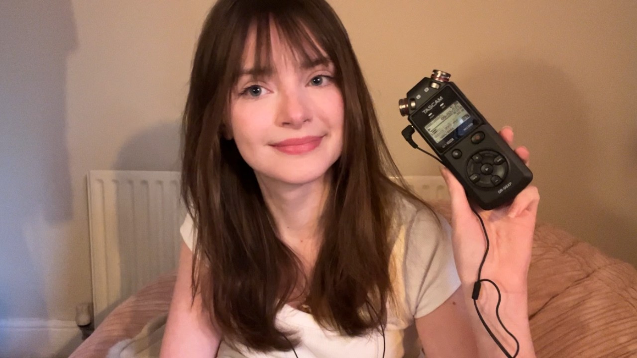 ASMR • Whispered Mic Test! Tascam ♡