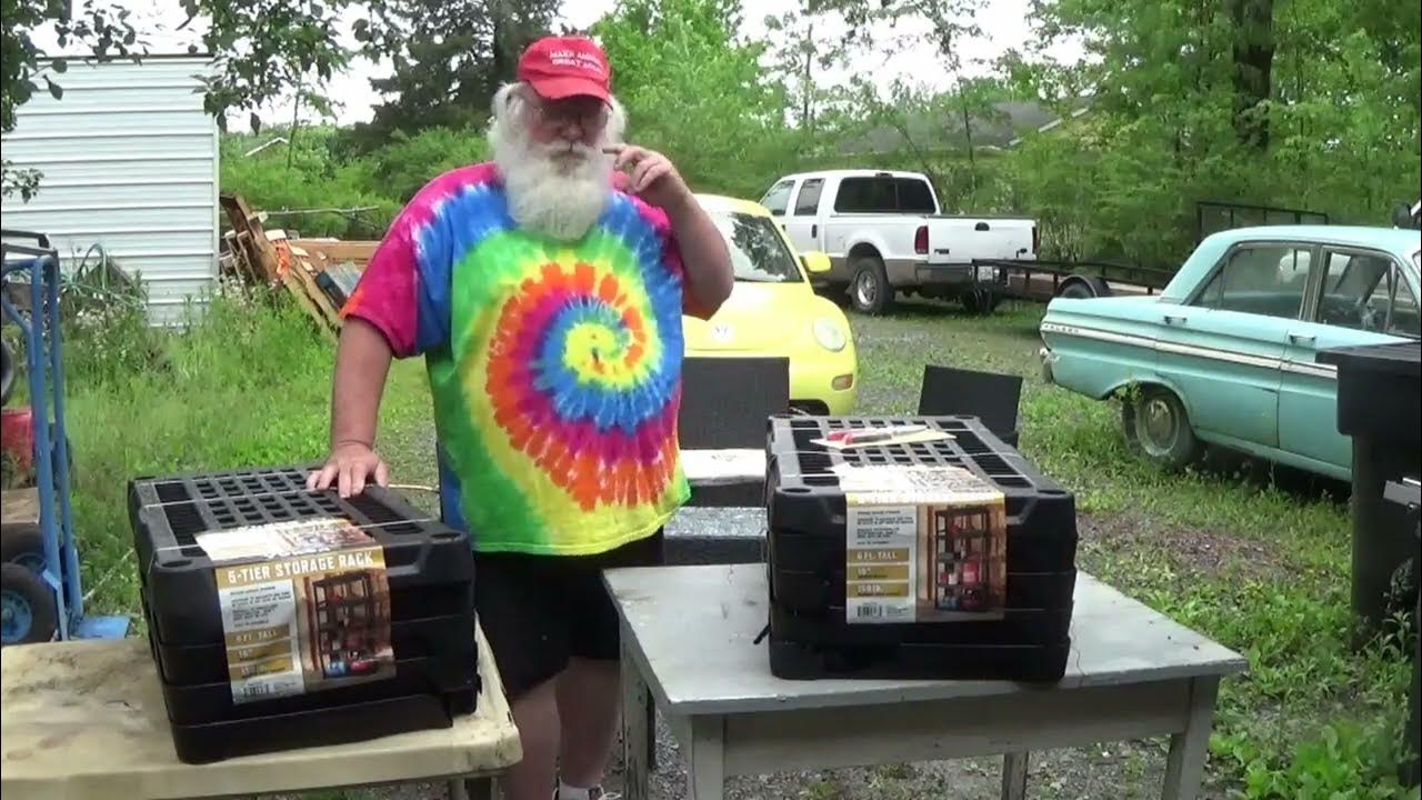 Harbor Freight 5 Tier Shelf Assembly and Review by PawPaw 57277 YouTube