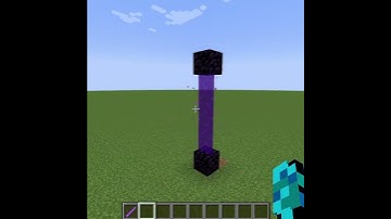 How To Make Broken Nether Portal In Minecraft. #minecraft #meme #minecraftraj #shorts